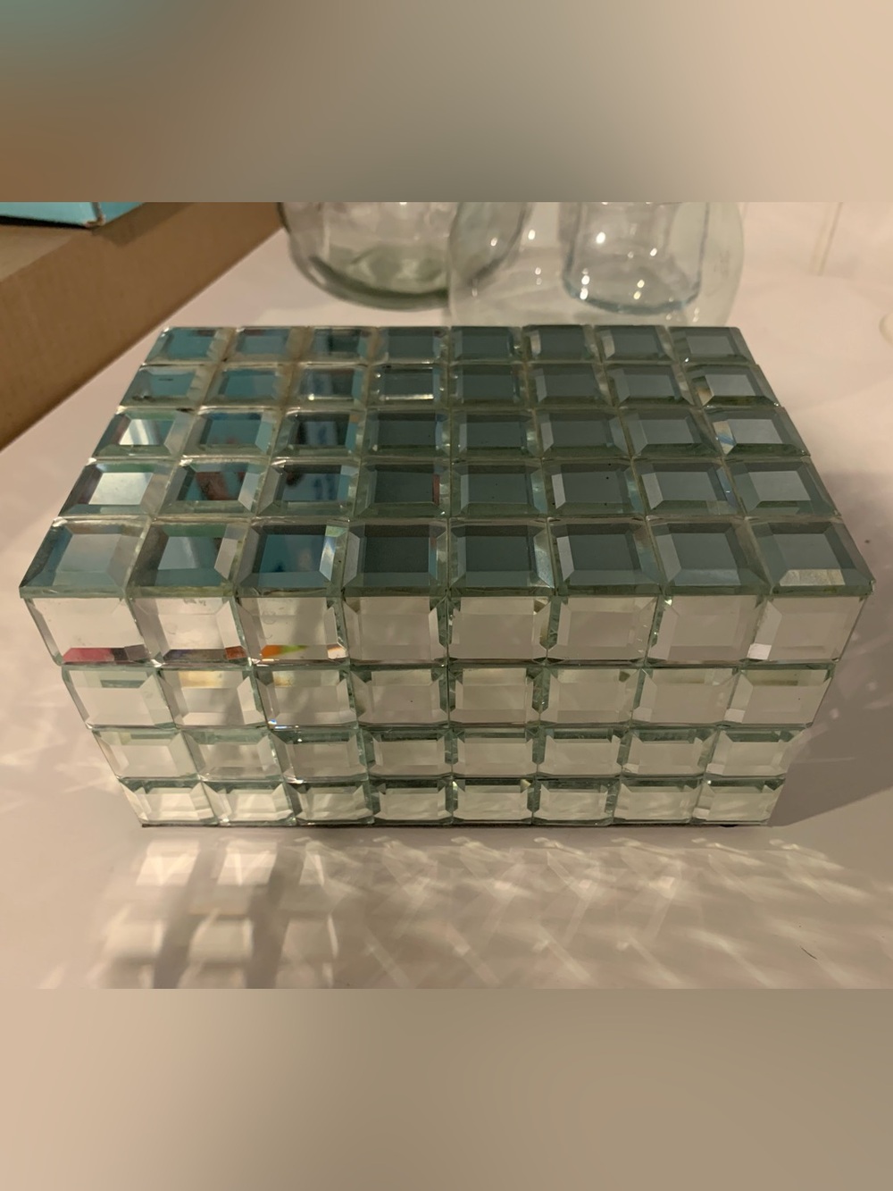 Target Mirrored Mosaic Jewelry Box
